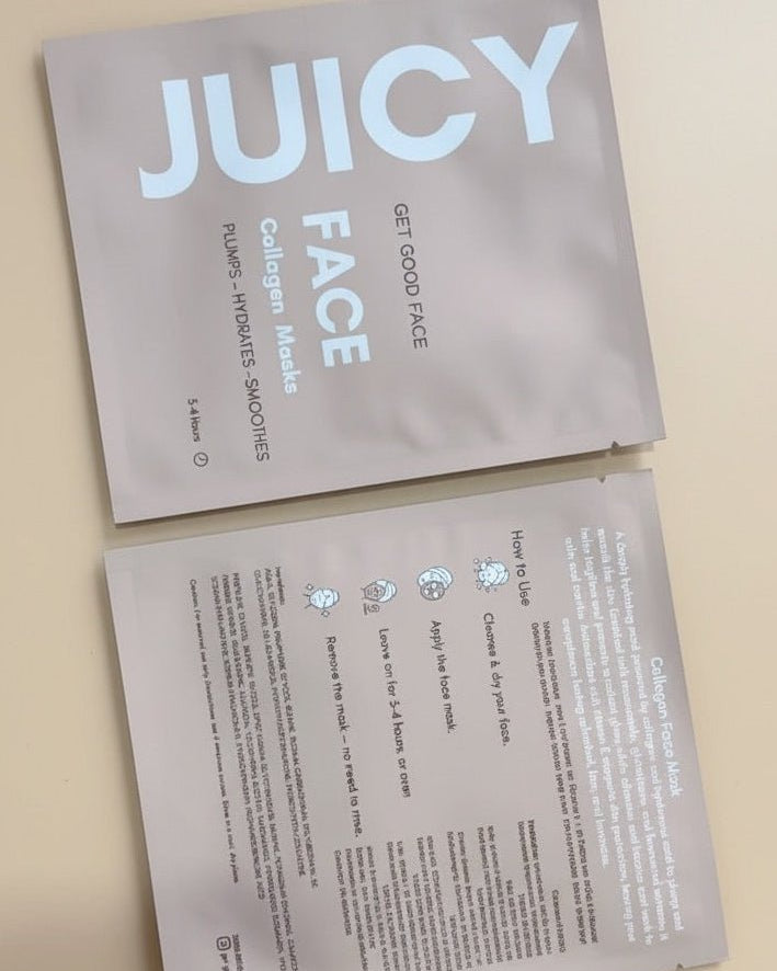 Juicy Face - Collagen Masks (3 Pack) - Get Good Face
